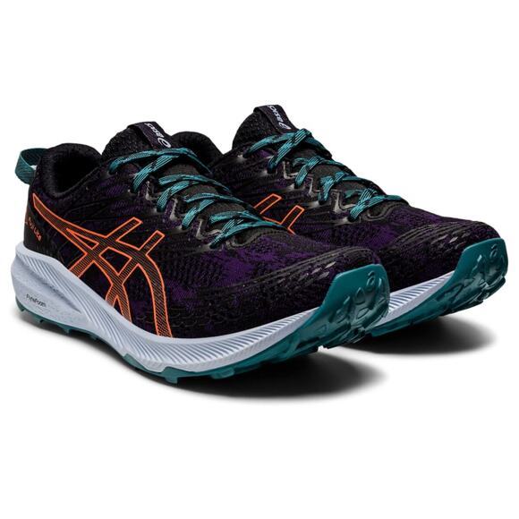 ASICS Women's Fuji Lite 3 Athletic Running Shoes Night Shade/Nova Orange 7 B (M) - Picture 1 of 8
